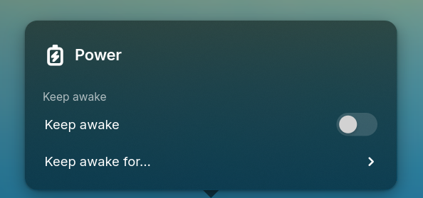 The power popover