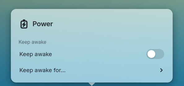 The power popover